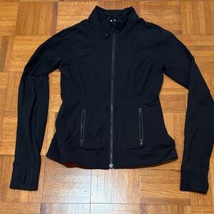 Youth Fitted Black Athletic Jacket
